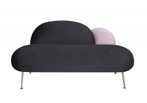 Plum Loveseat, Graphit/Pink