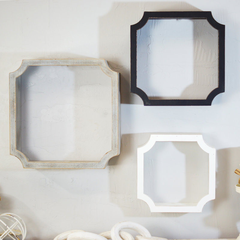 Ensemble de 3 tablettes murales en bois 15 po