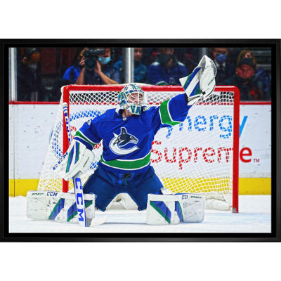 Thatcher Demko, gant en toile Canucks de 20 x 29, Save-H