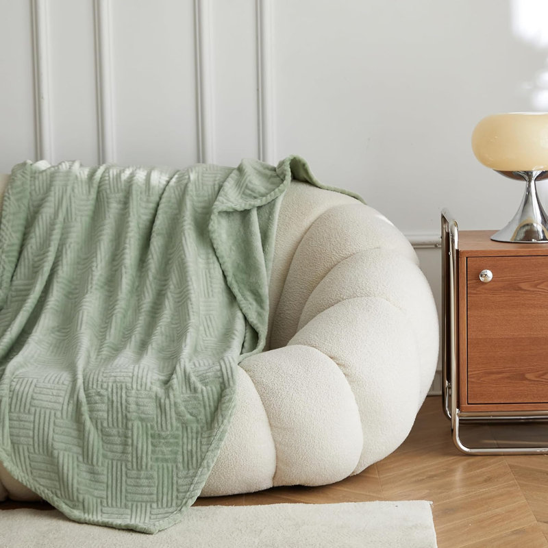 Throw Blanket For Couch-Super Soft Fluffy Blankets, Sage Green