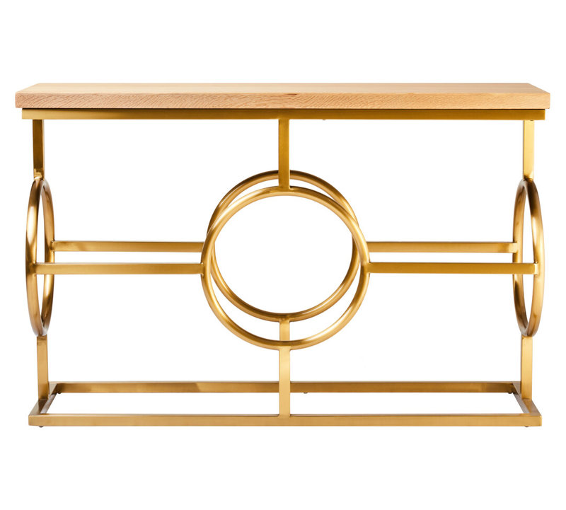 40cm Solid Wood Top Console Table