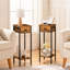 Slim Bedside Side Table with Storage-114295196