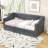 Twin Size Linen Upholstered Daybed with Drawers