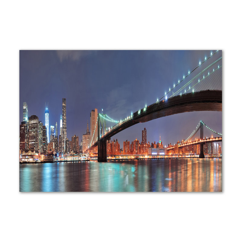 Manhattan New York - Wrapped Canvas Print