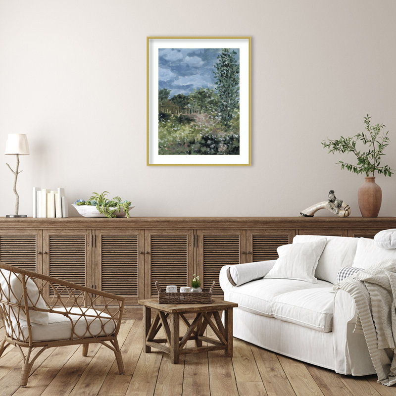 «Mosaic Meadow II» par Melissa Wang, impression sur bois encadrée, H 41 po x l 33 po