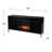 Rohoman 58'' W Black/Champagne Electric Fireplace with 5100 BTU