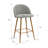 Benoni 26" H Textured Fabric Upholstered Counter Stool-1957587545