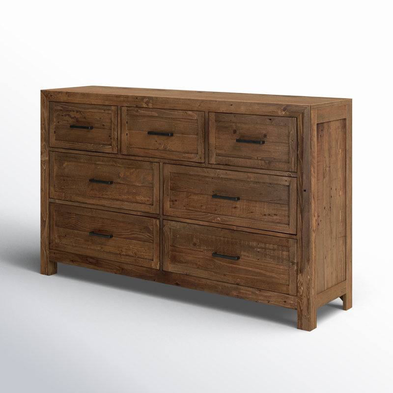 Commode à 7 tiroirs en bois massif l 63 po Craigsville