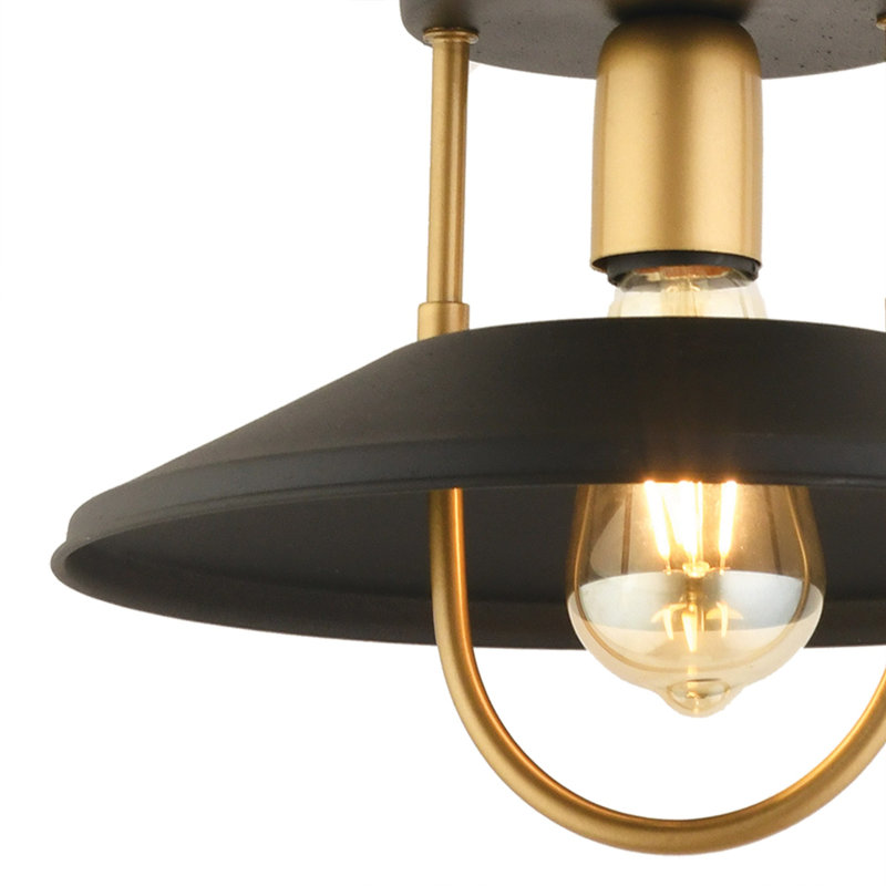 Lustre noir élégant Elegant, structure en métal, plaque de base de 11,8 po x 9,4 po, douille E27 de 40 W maximum | Design moderne pour le salon, la salle à manger et le vestibule | Luminaire élégant, classé IP20