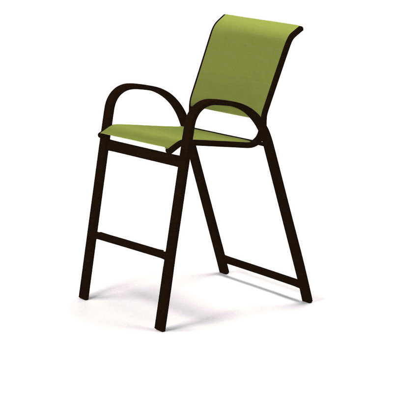 Tabouret de bar Holna, Lime 38D Sunbrella®, Kona texturé