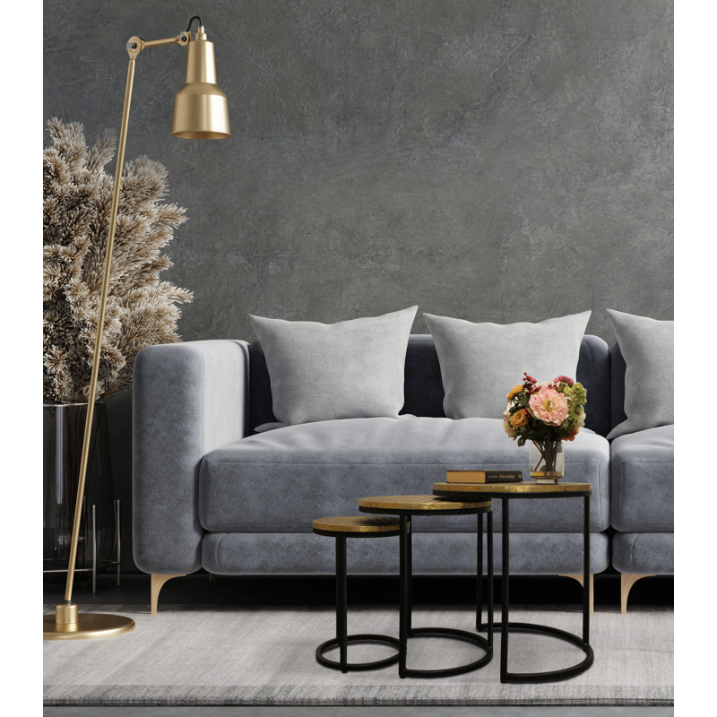 WaKeeney Nesting Tables, Brass