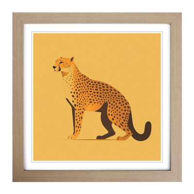 Cheetah Minimalism - Framed Print