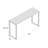 Pangea Home Jaylen Clark Console Table – Modern Entryway & Living Room Console in Brushed Steel