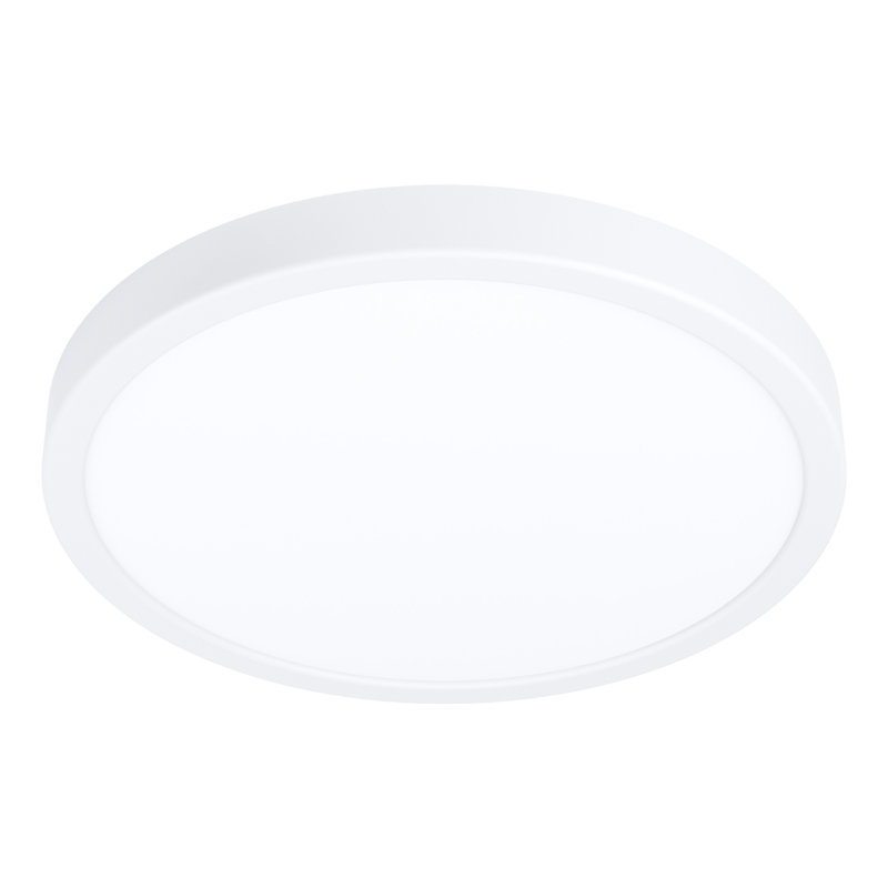 Aftonshire Flush Mount, White, 2.8cm H x 28.5cm W x 28.5cm D