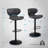 Swivel Upholstered Faux Leather Adjustable Height Counter Stool-52999558