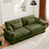 Velours vert olive sélectionné