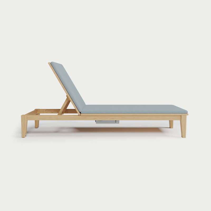 Solerno Heated Chaise Lounge — Dove, Seaglass