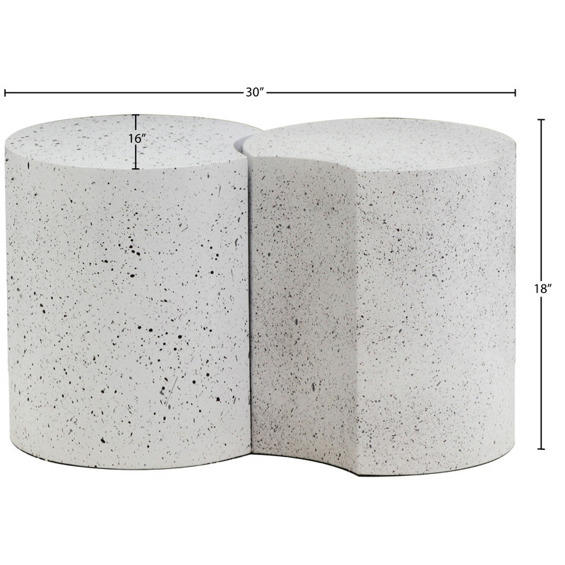 Ensemble de tables de bout Hylie, Blanc
