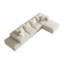 Ensemble de canapé modulaire rembourré moderne sans os, canapé modulaire en L de 132 po avec 6 coussins, canapé-lit combiné gratuit-839204341