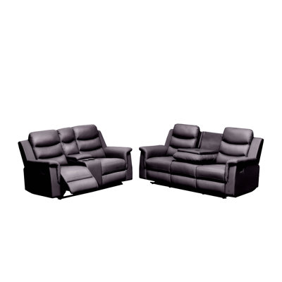 Causeuse inclinable avec housse de console centrale