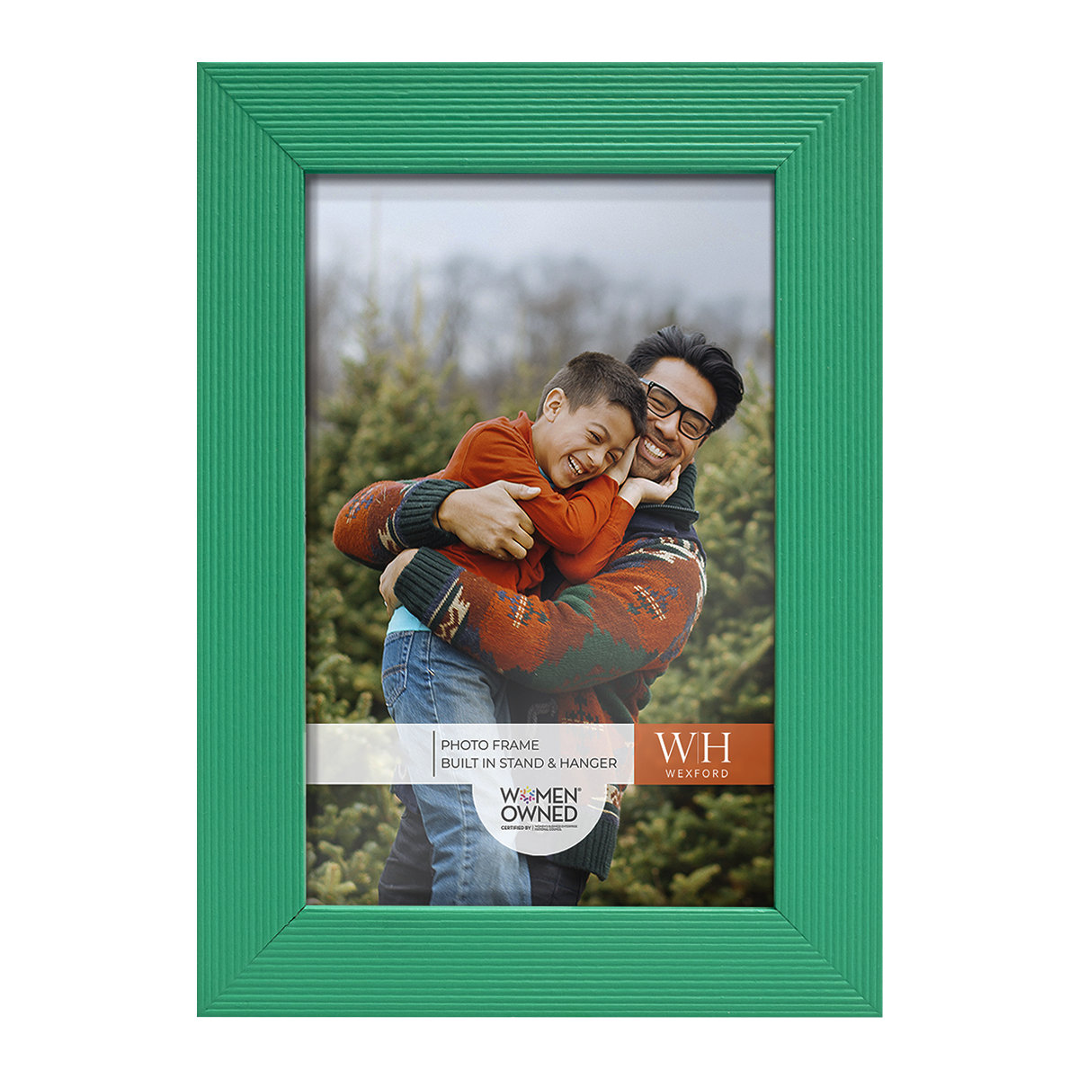 Apolline Wood Picture Frame, Emerald Green, 5" x 7"