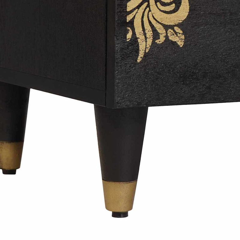40cm W Solid Wood Bedside Table
