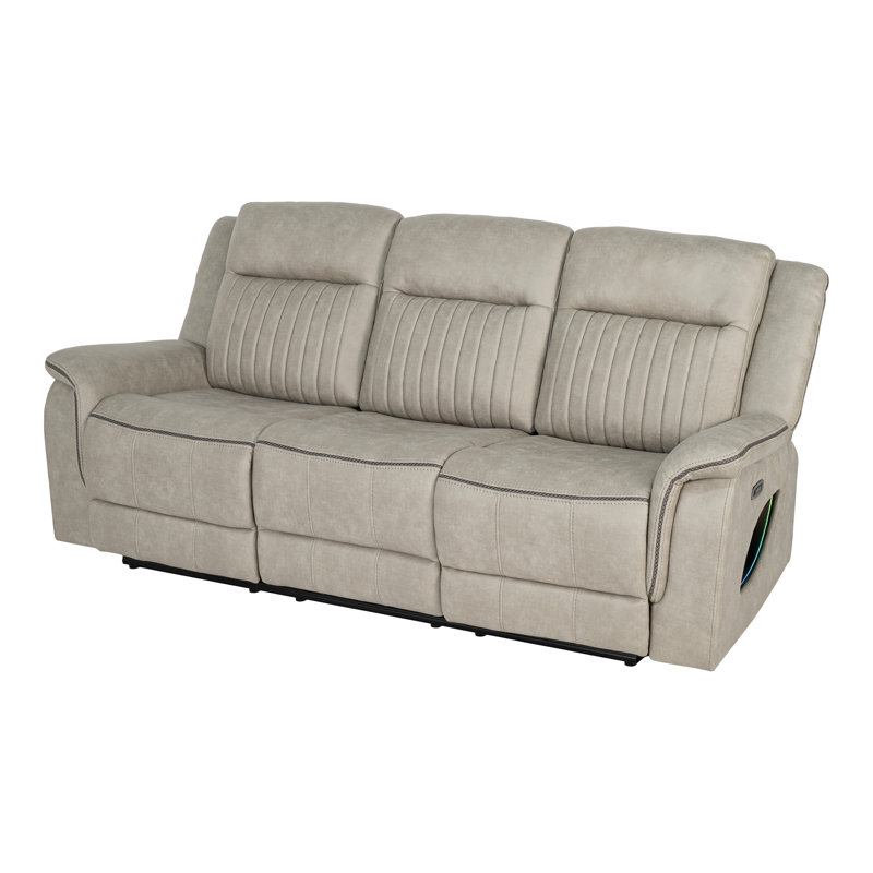 Canapé inclinable électrique Bhatnagar, Light Brown