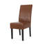 Chaise en bois de polyuréthane et bois massif 17,75 "x P 25,2" x H 39,5 "pertica