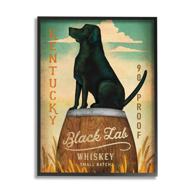" Black Lab Whiskey VIntage Brewing Sign " by Ryan Fowler