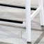 Tabouret de bar gris vieilli de 30 po avec siège en cuir noir - Apportez de l'élégance à votre espace en gris, l'assise, la fabrication en bois franc et le charme-174057496-174057493