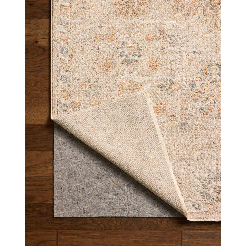 Chris Loves Julia x Loloi Palma Natural / Multi Area Rug, Square 1'6"