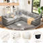 Canapé modulaire en L modulaire en chenille de 111,5 po George-1975007404