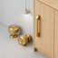 Paquet de 10 boutons d'armoire bronze champagne, poignées de tiroir robustes en alliage de zinc pour commode de salle de bain, quincaillerie d'installation à un trou-126044308