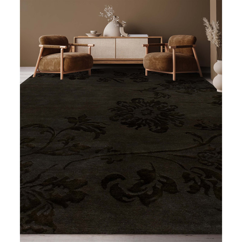 Floral Area Rug, Rectangle 6' x 9'