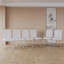 Chaises de salle à manger modernes, chaise d'appoint rembourrée en similicuir à haut dossier avec pieds en métal argenté-1320193370-1320193382-1320193383