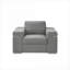 Fauteuil d'appoint rembourré en tissu de lin noir Gianna-1019546675