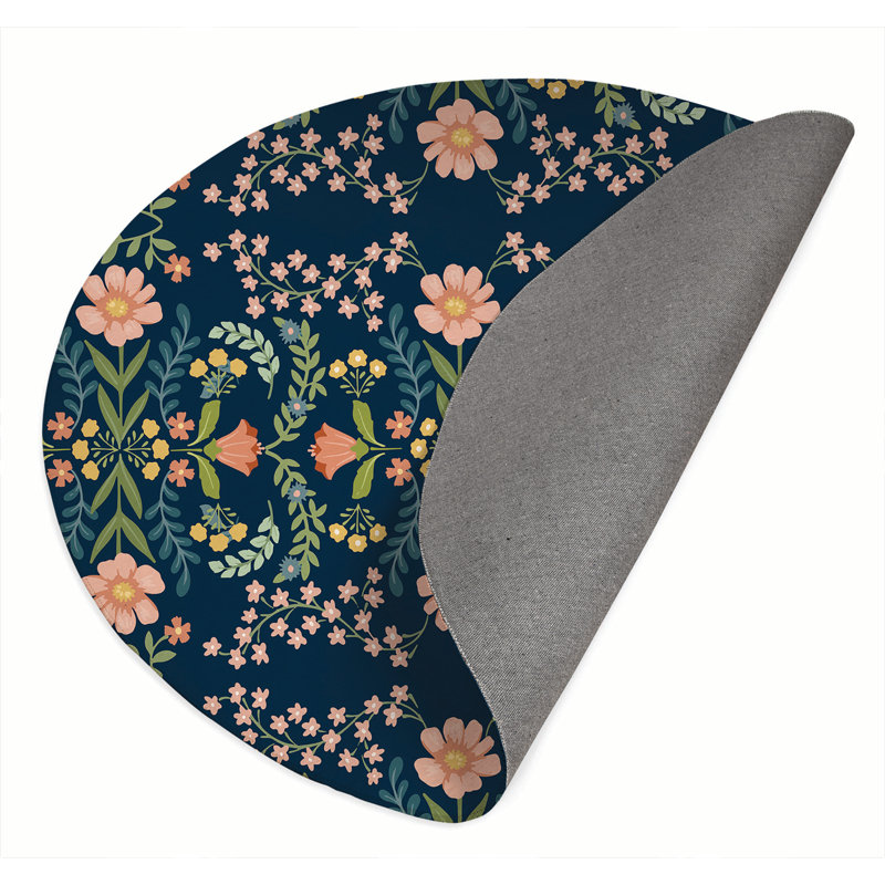 Tapis d'extérieur Cecelia, Rond 5 pi