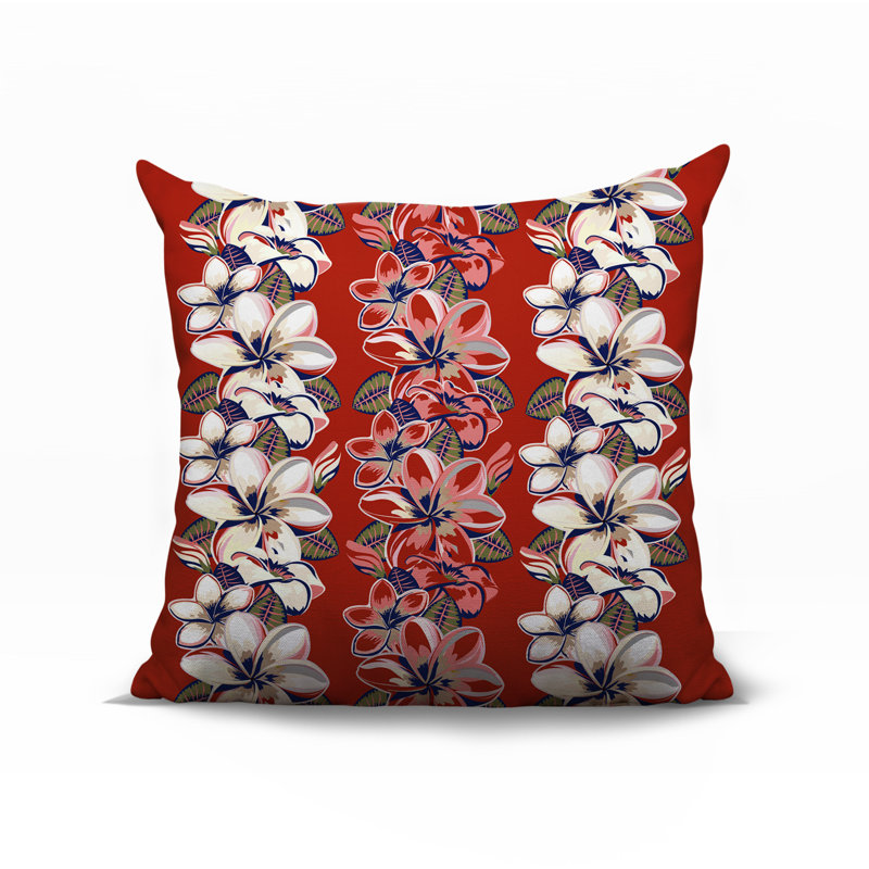 Coussin Koo, Rouge, Carré 15 po