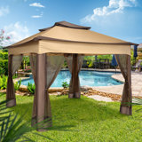 Tente à auvent simple 11 x 11, abri d'extérieur à double toit Carpas Para Patio