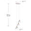 Luminaire suspendu grappe 3 lumières Renmarco-701452131