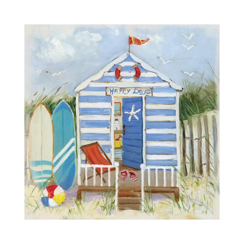 Happy Days by Sally Swatland - Wrapped Canvas Painting, 30.48 cm H x 30.48 cm W