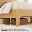 Base de lit à pieds hauts en bois Minimalist-192996705-192996706
