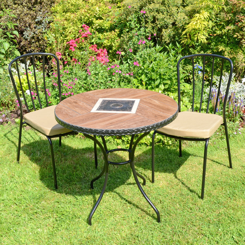 Haslemer 2 Seater Bistro Set with Cushions