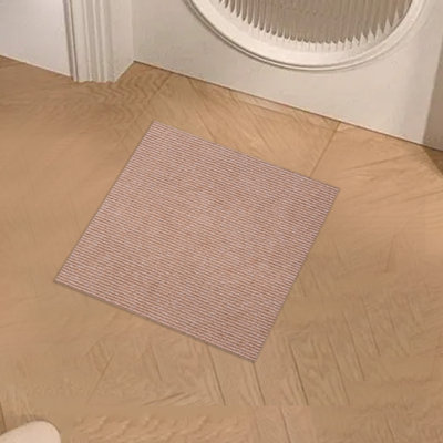 Kbndieu Bathroom Mat Rugs Patchwork Carpet DIY Glue- Floor Mat Suitable for Living Room Bathroom Kitchen 50x50cm