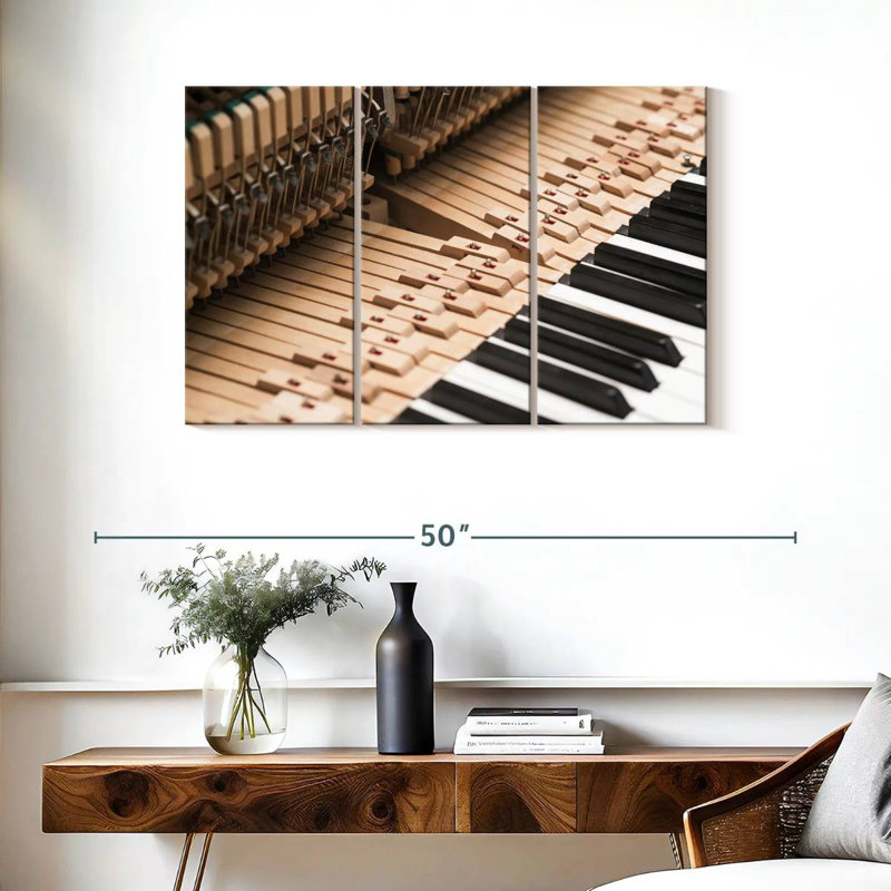Abarca Old School Piano, 24" H x 38" W