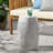 Lace Cut Metal Barrel Shape Accent Table-1752346325