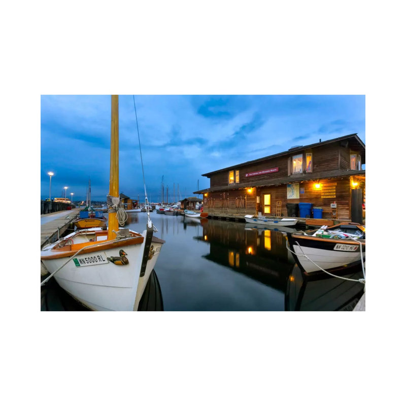 Lake Union Blue, Seattle, Washington by Jim Nilsen - Wrapped Canvas Print, 66.04cm H x 101.6cm W x 1.91cm D