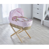 Moses Basket With Stand with Bedding with Mattress
