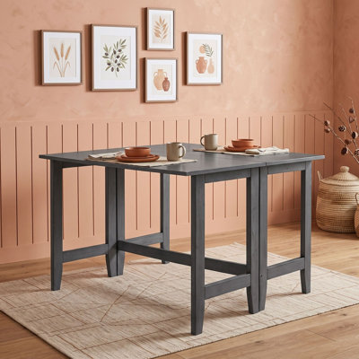 Modern Extendable Drop Leaf Dining Table for 4 with Space-Saving