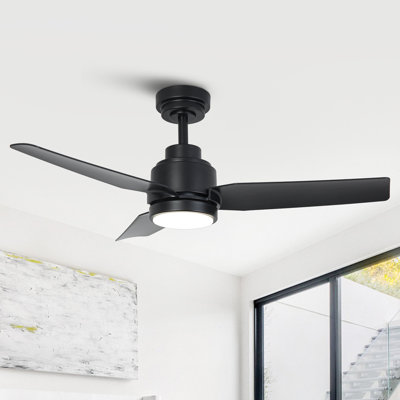 Vaczon Modern 42" Propeller Ceiling Fan With LED Lights And Remote Control